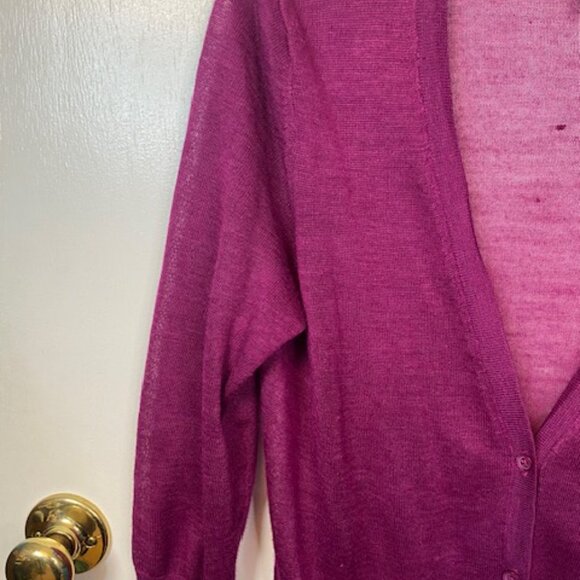 Ann Taylor Purple Long Sleeve Cardigan - Picture 5 of 10